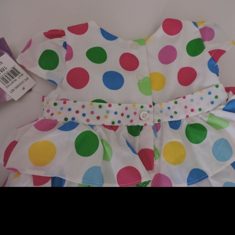 Blueberi Boulevard Polka Dot Dress Outfit 18M - Picture 3 of 7